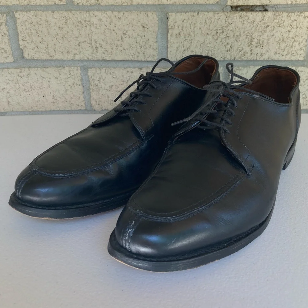Allen Edmonds Watson Leather Derby Shoes Black Leather Dress Shoes